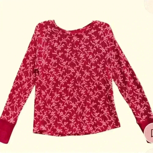 NWT Knox Rose Long Sleeve Flannel Size XXL.. Floral Red & Orange - Picture 1 of 8